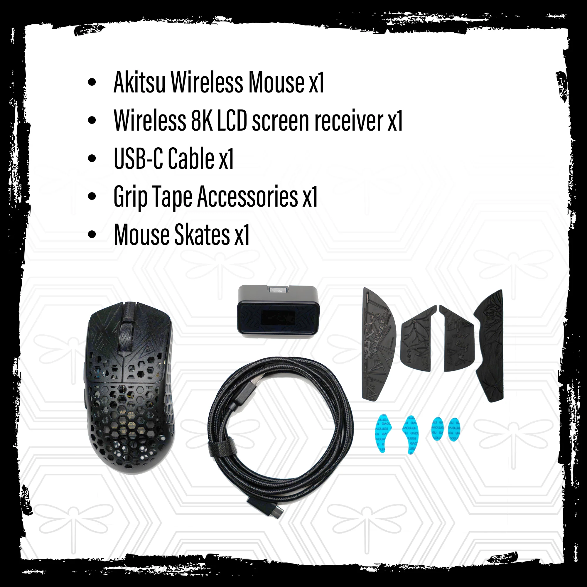 TENKO®  - AKITSU SMALL 38g Carbon Fiber 8K Wireless Gaming Mouse - Image 8