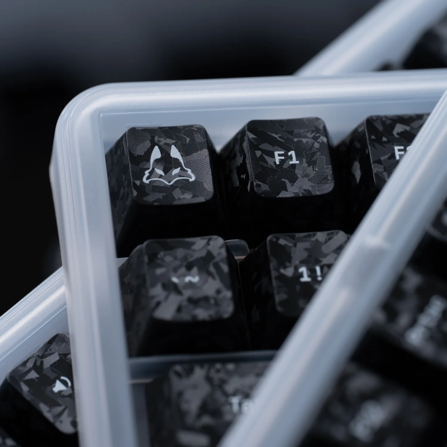 Carbon Fiber Textured Keycap Set - 156 Keys - Image 8